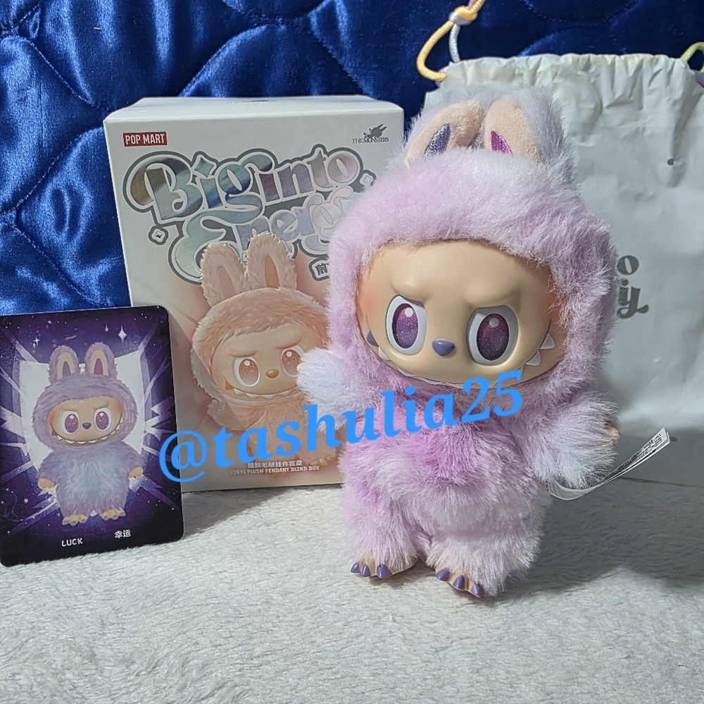 Pop Mart THE MONSTERS Big into Energy Vinyl Plush Blind Box Luck Labubu